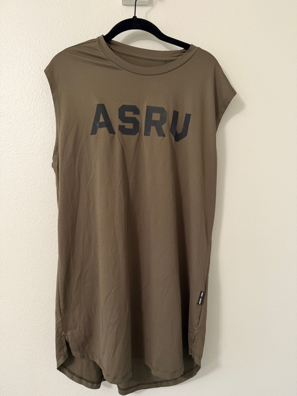 ASRV Olive Green Crewneck Logo Tunic